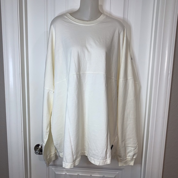 Spirit Jersey Plus Cream Sweatshirt says Los Angeles on back NWT - Picture 2 of 7